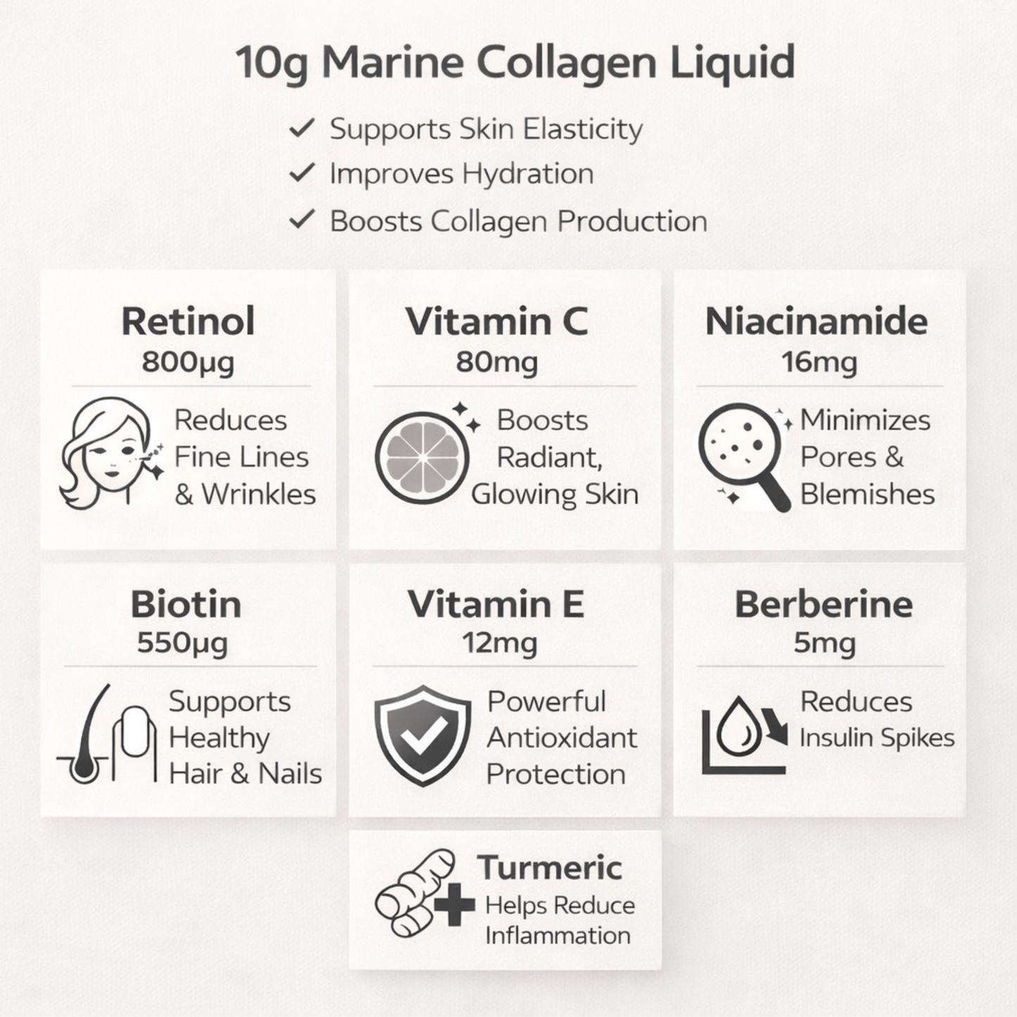 SKNZERO Premium Liquid Marine Collagen 10,000mg